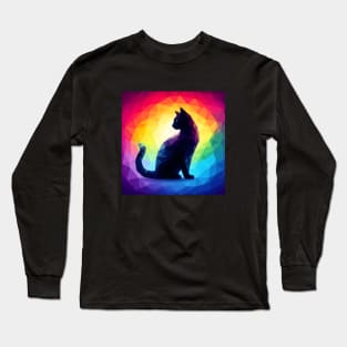 Polygonal Cat Long Sleeve T-Shirt